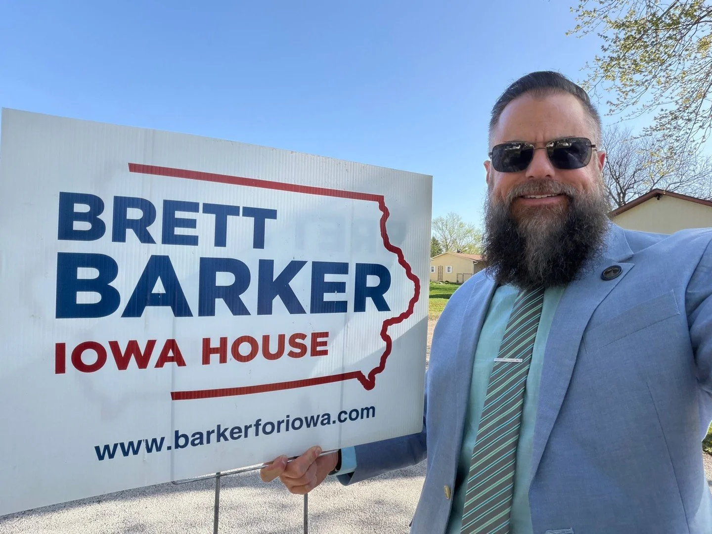 It&rsquo;s beautiful weather to deliver these stylish lawn ornaments around the district! Would you show your support? I&rsquo;d love to bring you a sign! https://www.barkerforiowa.com/join-us