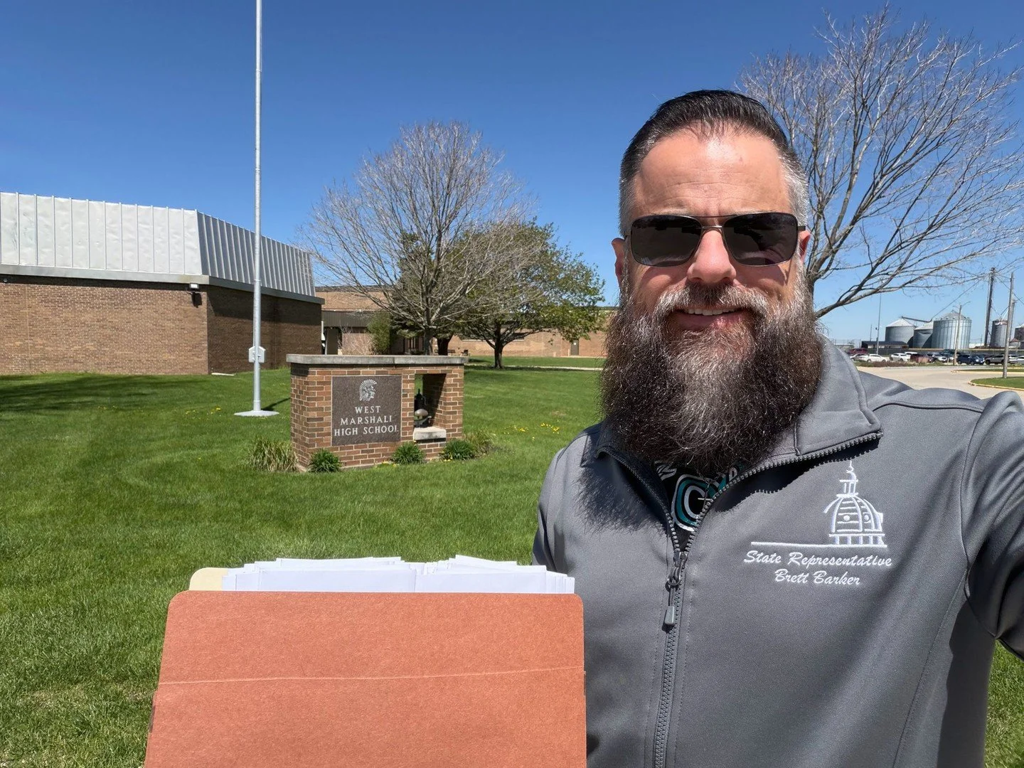 West Marshall &mdash; I&rsquo;m honored to drop off letters to our graduates. Way to go, Class of 2026! 🧑&zwj;🎓 👏