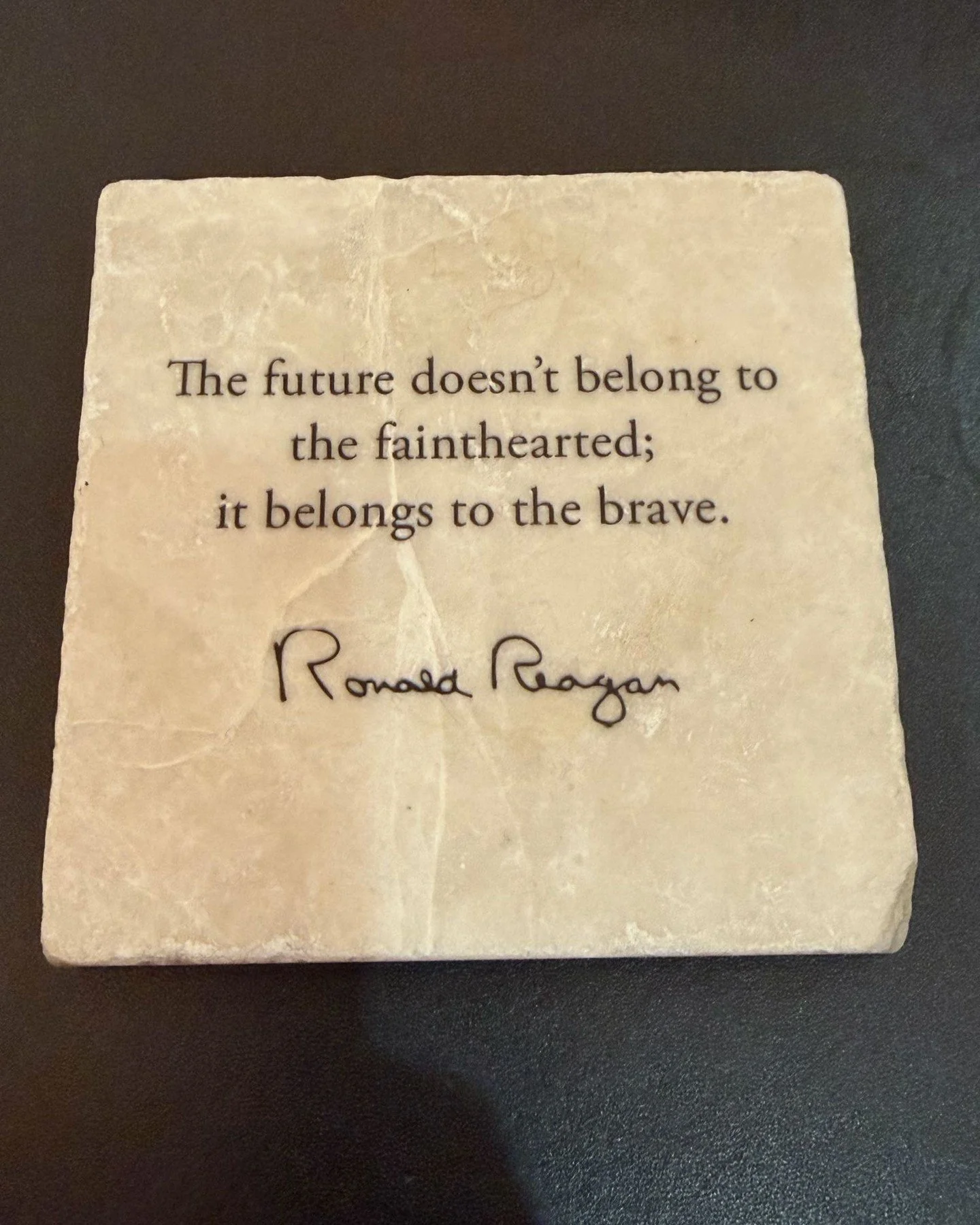 What&rsquo;s on my desk? This week&rsquo;s item is a coaster from the Ronald Reagan Presidential Library. Public service isn&rsquo;t easy, but if we stand up for what&rsquo;s right, we will build a stronger Iowa for our children.