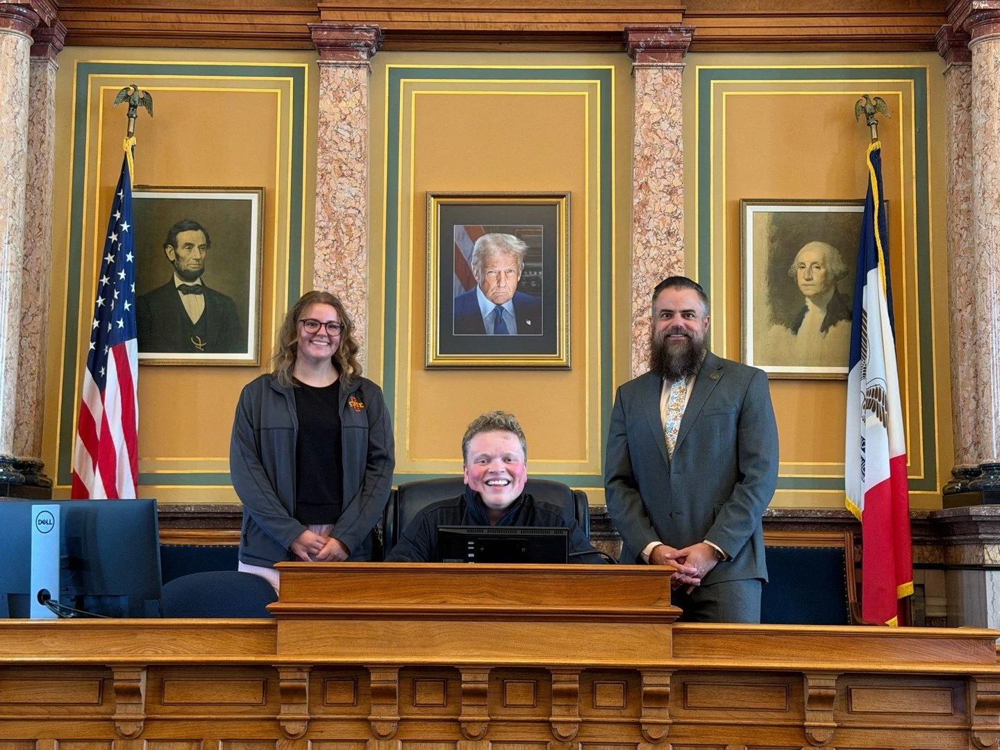 It was a pleasure to show Jacy and Dixon with Turning Point Action around the House Chamber today. We need more young people engaged in our future!