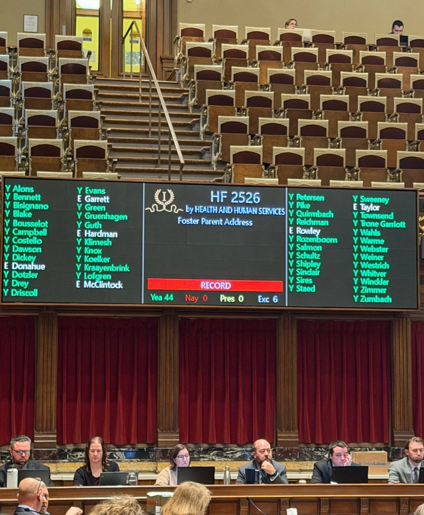 More promises kept! Two House foster care bills have unanimously passed the Senate! These two bills will prioritize finding biological family up front, ensure placement moves after long term foster placements longer than 9 months are in the best inte