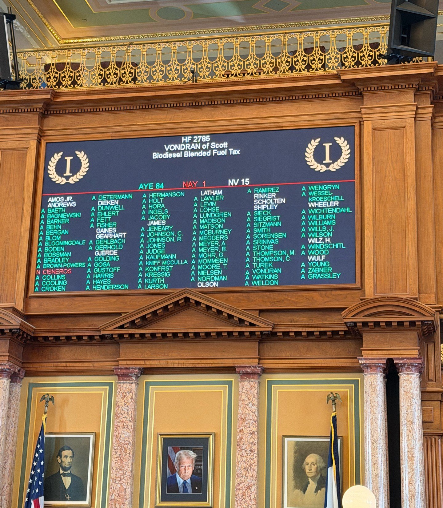 I was proud to vote to support critical biofuels programs that not only fuel America but fuel Iowa&rsquo;s economy. 🌽 ⛽️ 🚙