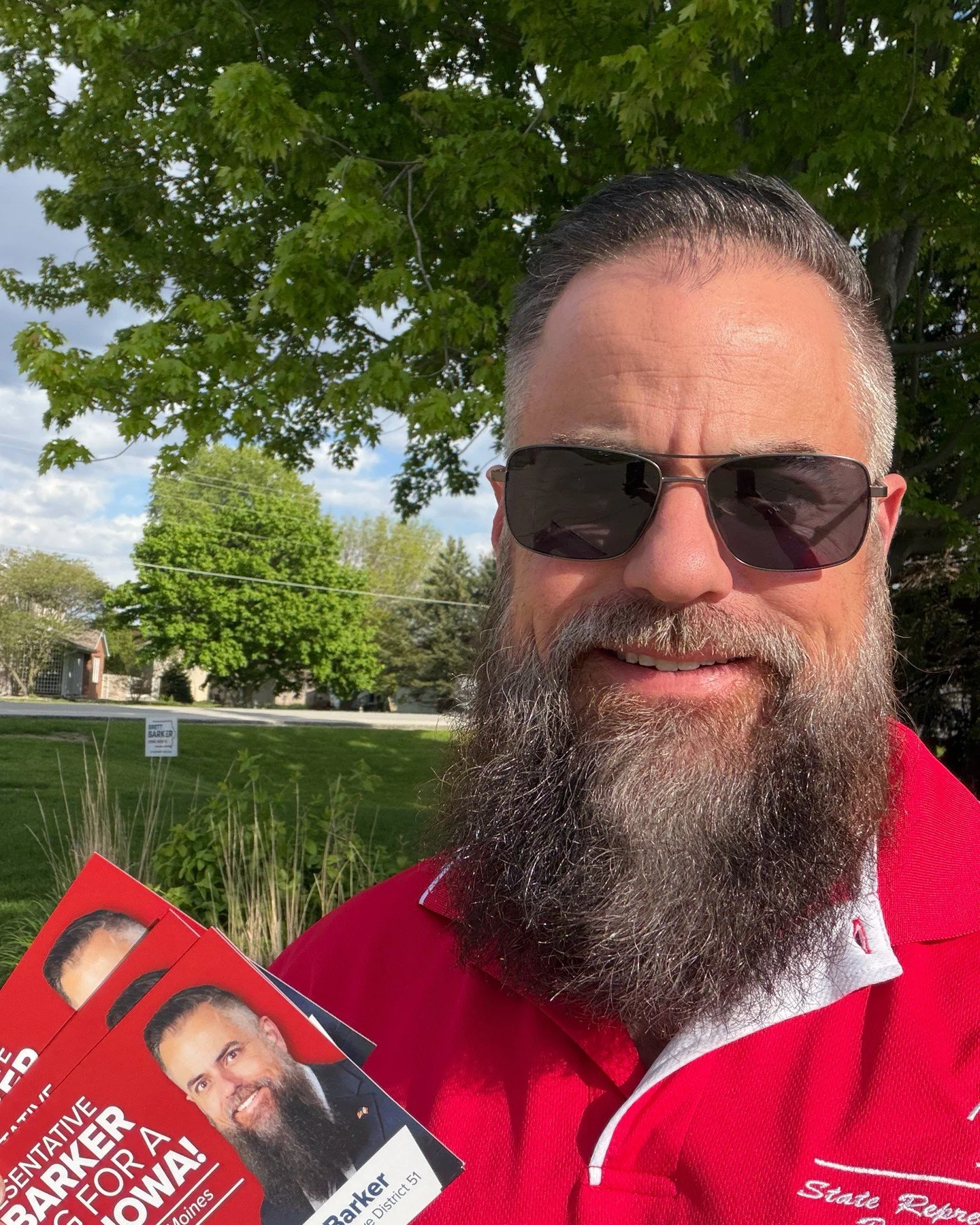 Knock knock! I&rsquo;m thankful for the perfect weather to visit with folks at the doors! 🚪