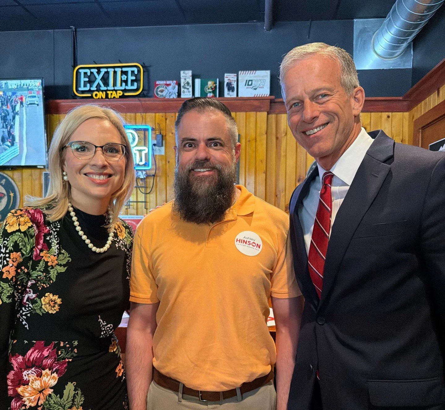 It was great to hear from Leader Thune and support our next Senator, Ashley Hinson. We had a great conversation about the progress of the Farm Bill, cutting taxes, supporting small businesses, and fueling our economy and supporting our farmers with E