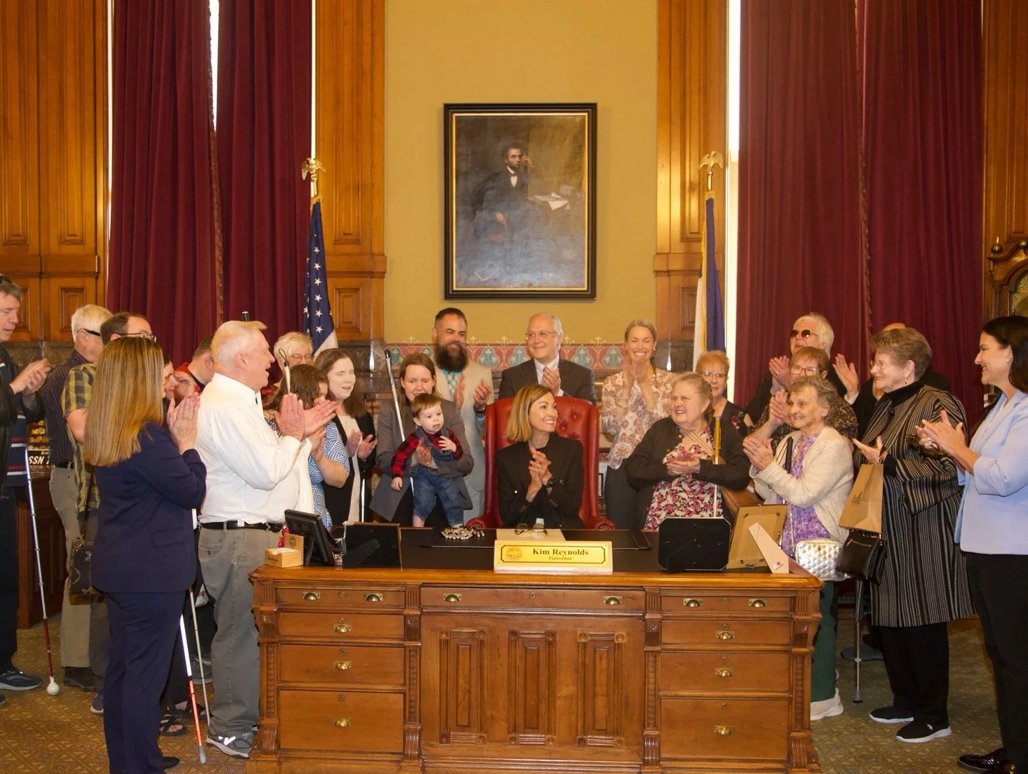 The most rewarding part of this role is the opportunity to listen to Iowans, come up with solutions, and build coalitions to make their lives better. I loved celebrating the signing of HF2585 with advocates, and my friends, from the Federation of the