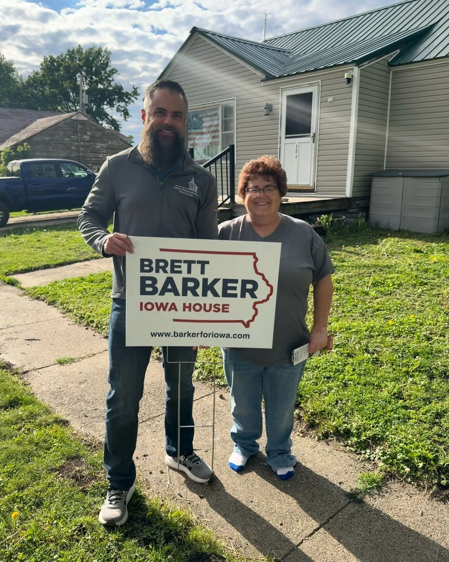 I&rsquo;ve exchanged emails with Kristy, a township trustee in Collins, so it was a treat to meet her in person when she flagged me down to thank me for creating Story County Supervisor districts. The best part of door knocking is putting faces with 