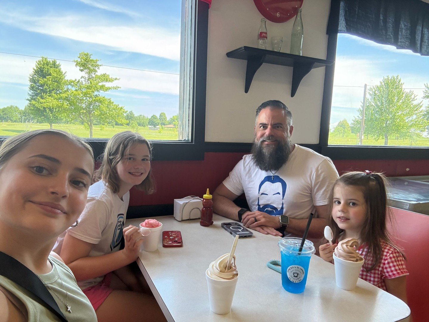 Small Business Shout Out: Nevada&rsquo;s legendary Starbucks is always a hit with the family, especially on a warm summer day! 🍦