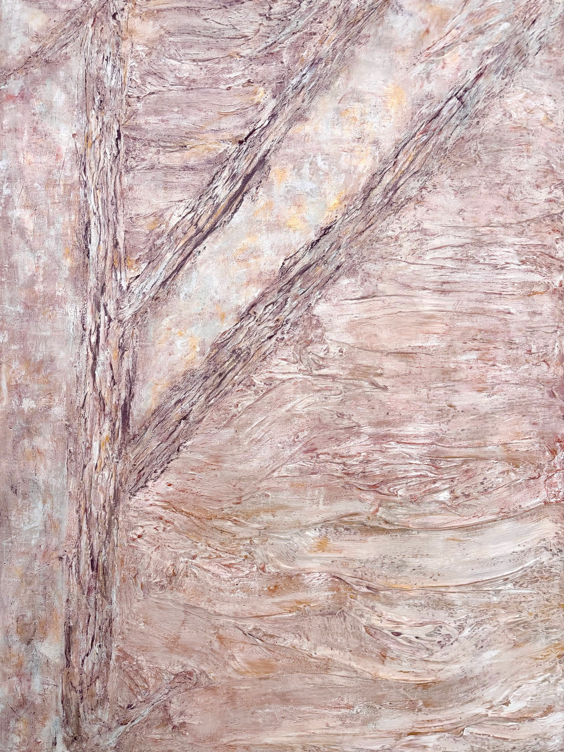 Emergence - Fehu 
Mixed media on canvas 
2026 
160cm x 120cm x 5cm 
$7500