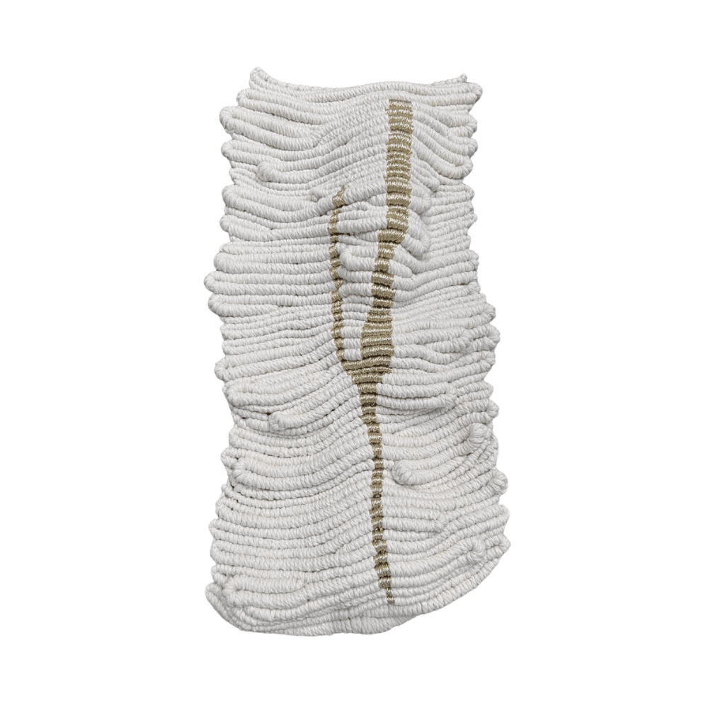 Trace 
2025  
30 x 60cm 
Cotton cord, metallic thread 
$2700