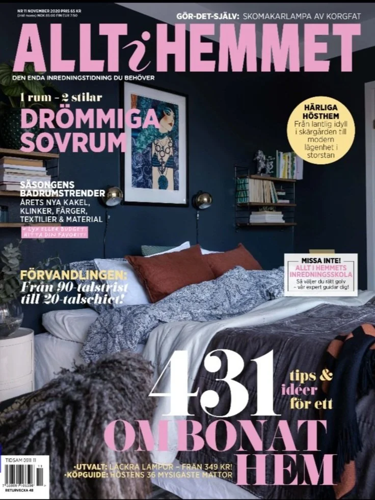 Publicerad, Allt i hemmet 2020. Hemma hos reportage.
Styling Linda Fratini. Fotograf: Karin Johansson