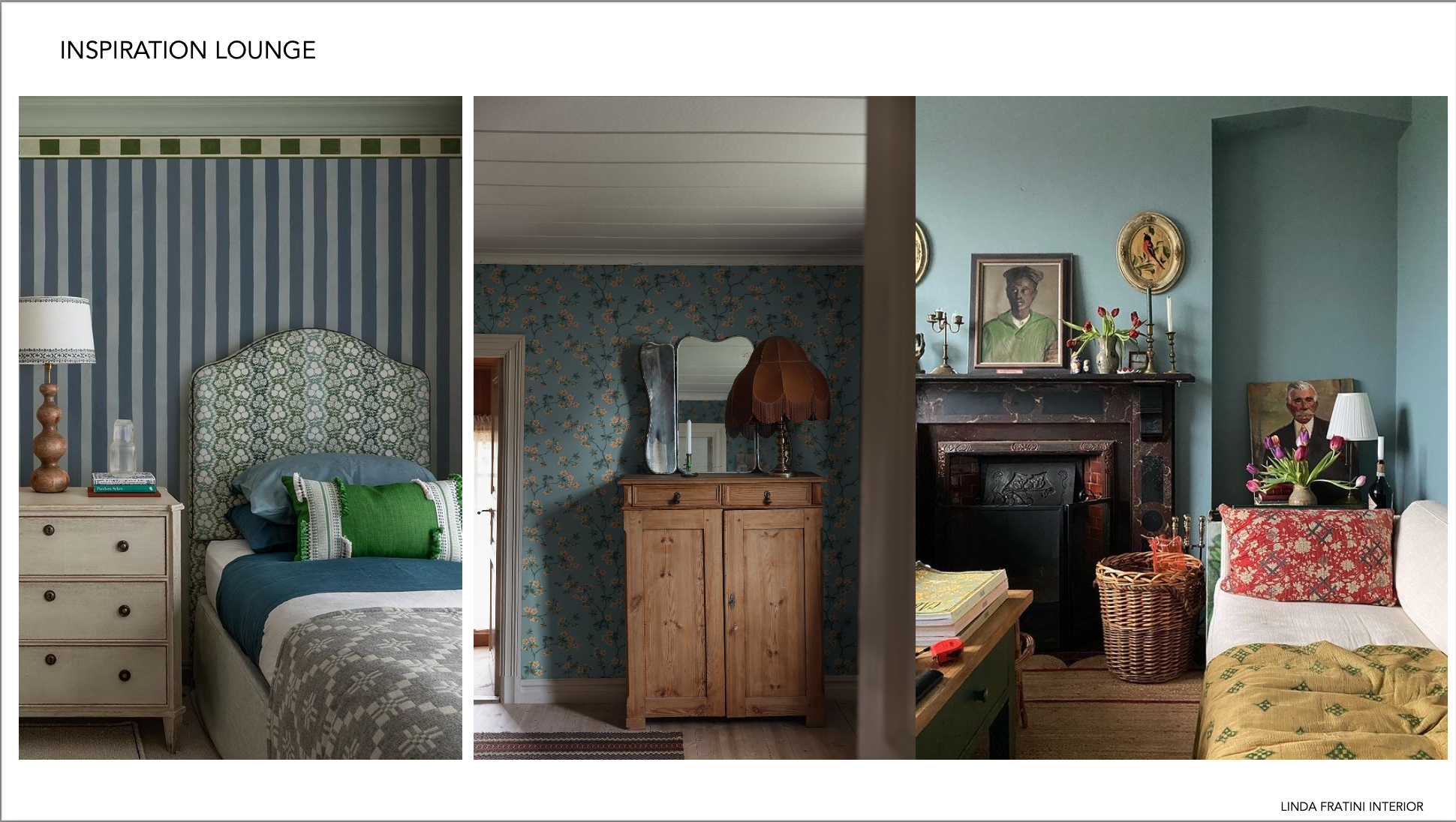 Inspiration Lounge i blå toner Inredare Linda Fratini