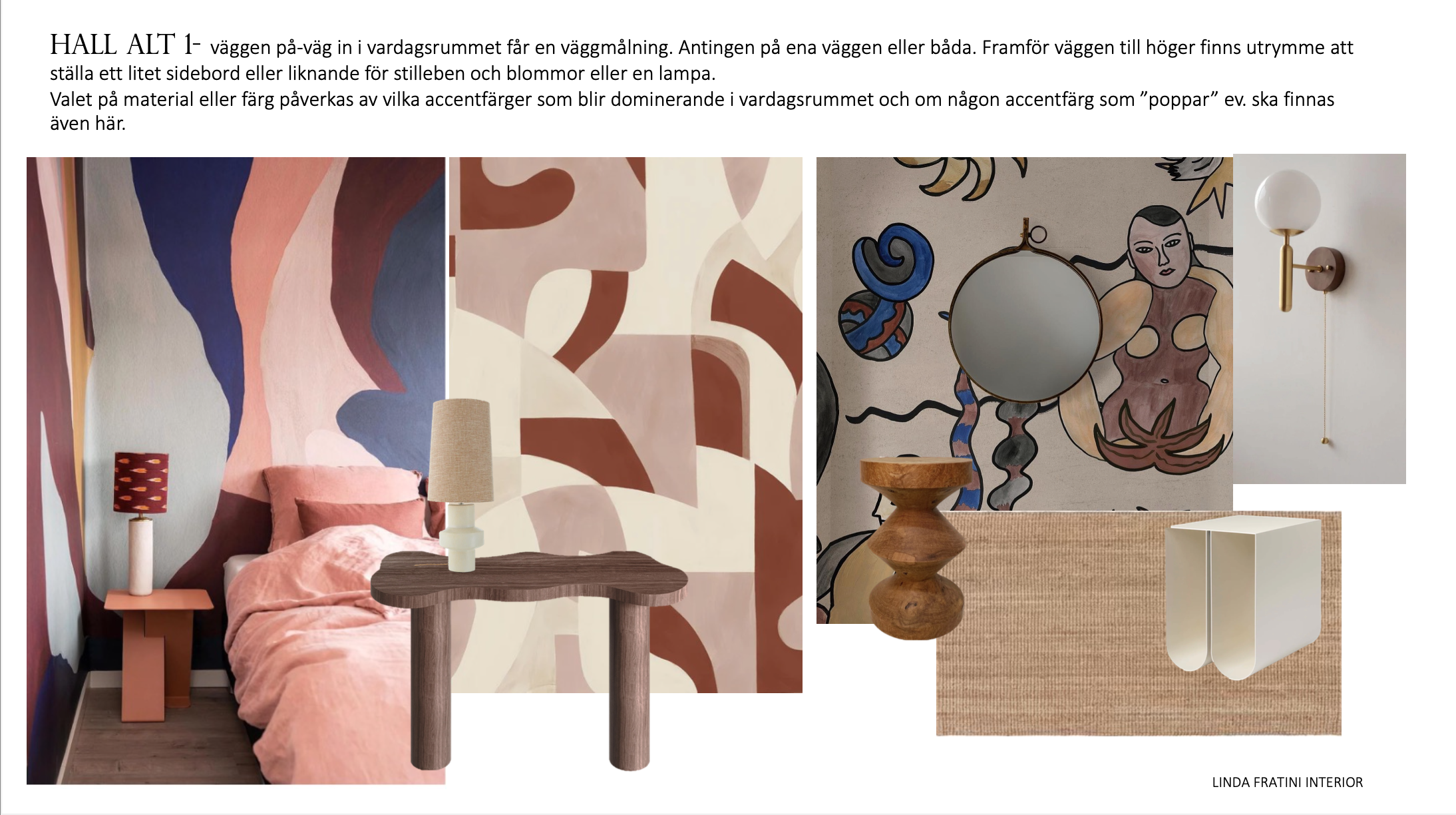 Mock up Hall av Inredare Linda Fratini