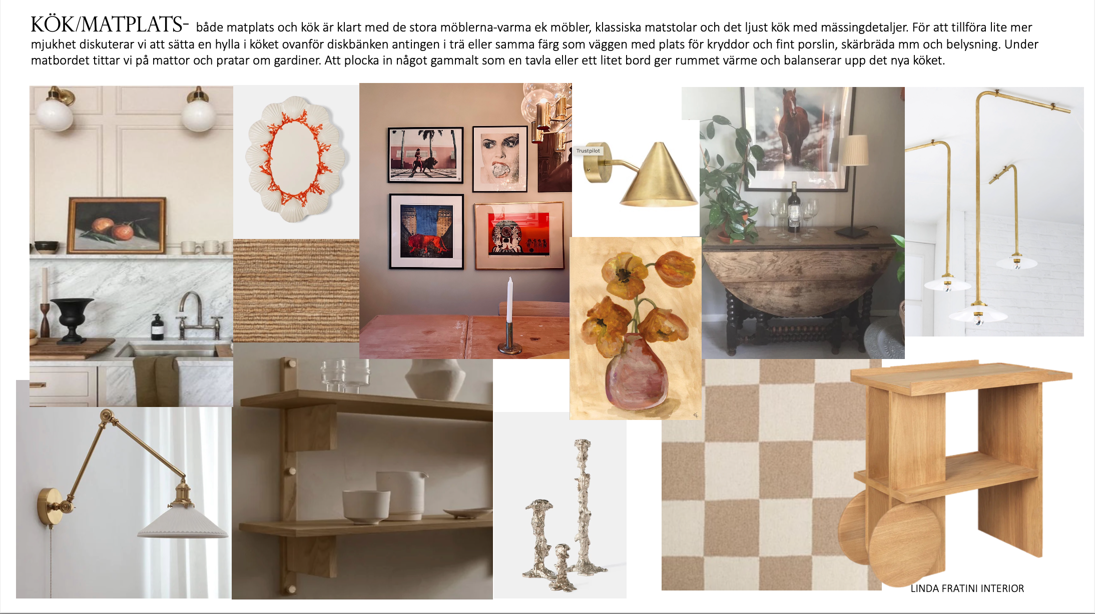 Mock up Kök/Matplats av Inredare Linda Fratini