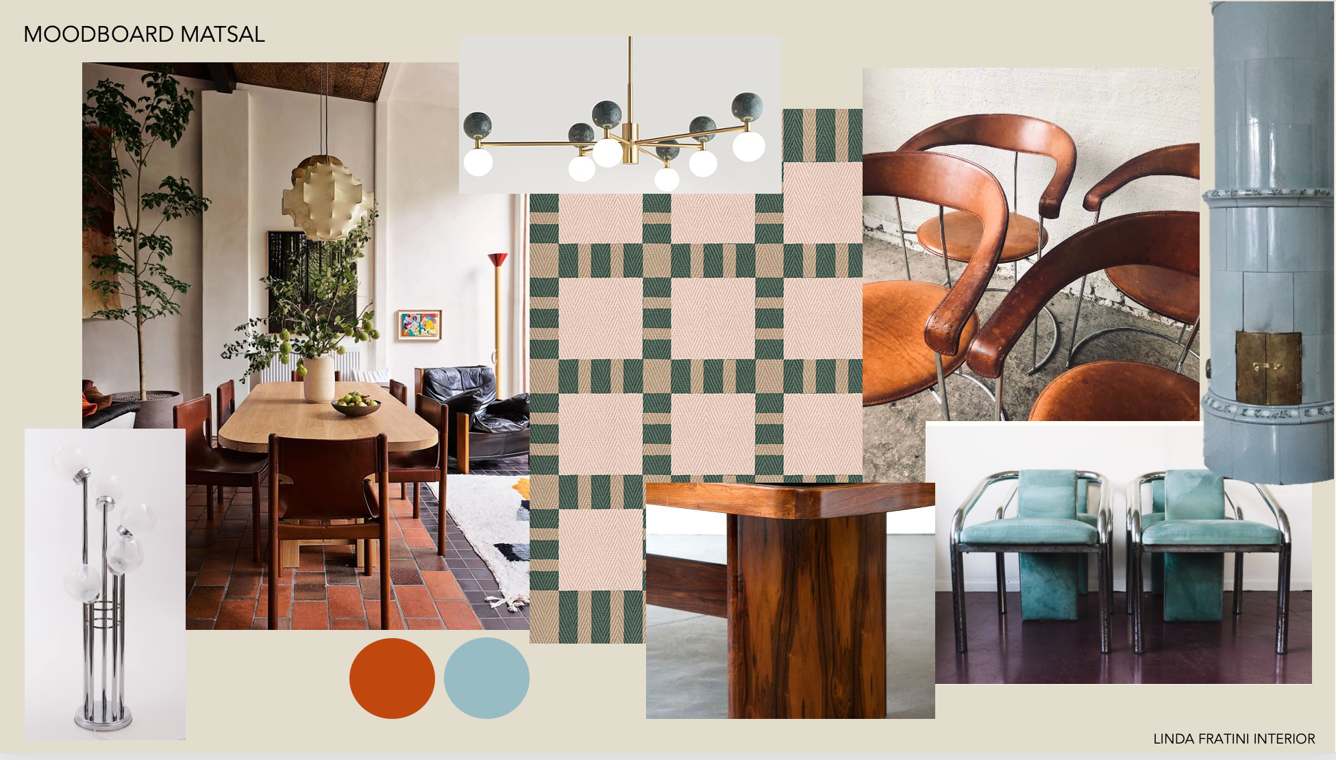 Moodboard matsal- Inredningsstil eklektisk av Inredare Linda Fratini