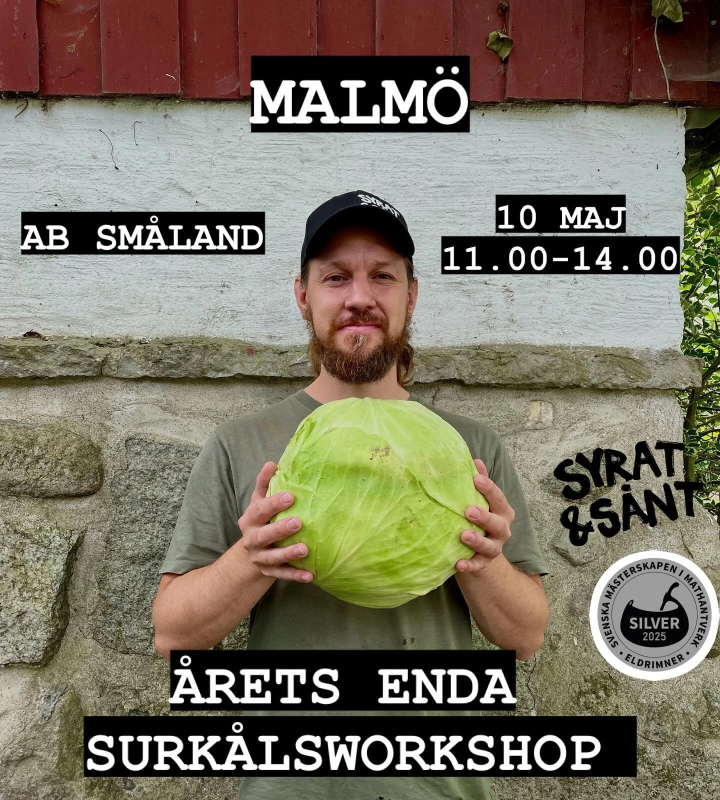 &Aring;RETS ENDA SURK&Aring;LSWORKSHOP I MALM&Ouml;

Praktisk workshop - Surk&aring;l

L&auml;r dig g&ouml;ra riktigt krispig och god surk&aring;l med Simon Lussi fr&aring;n Syrat &amp; S&aring;nt, SM-medalj&ouml;r i fermentering. 

🌱Vi g&aring;r  i