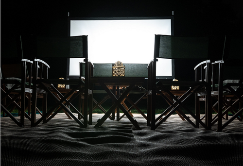 open air cinema screening at UK schools