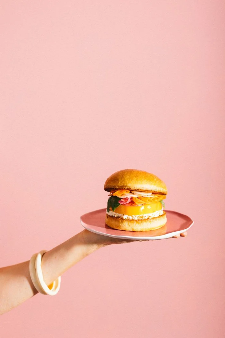 photographe burger pop et coloré