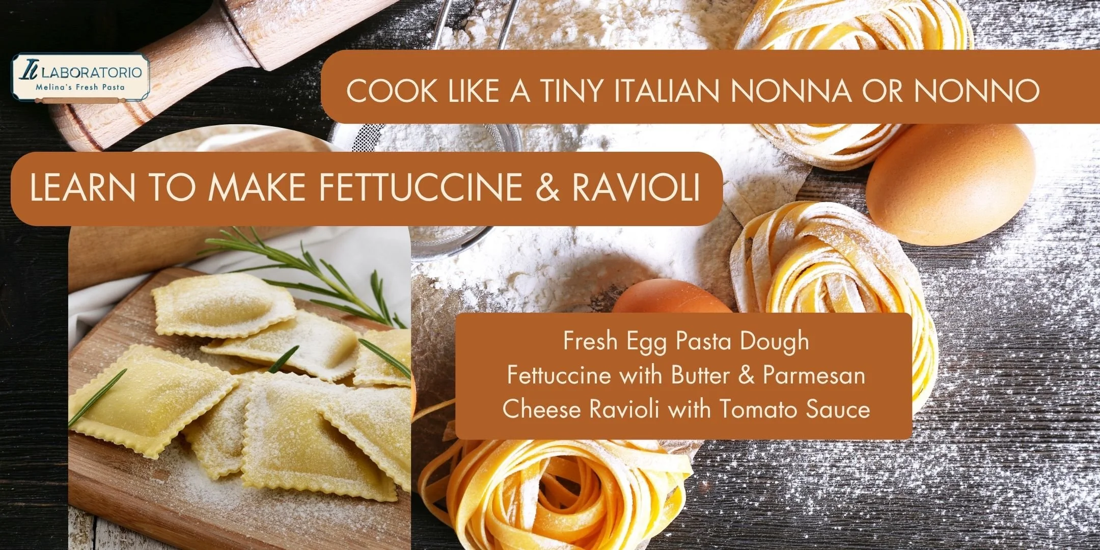 Pasta Making Class - Cut Pasta &amp; Ravioli