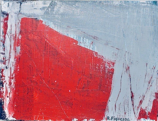 "Red 2" Acrylic on paper " 8"x11"