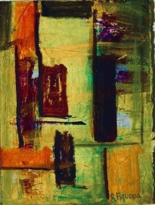 "Shadows" Acrylic on paper 11"x8"
