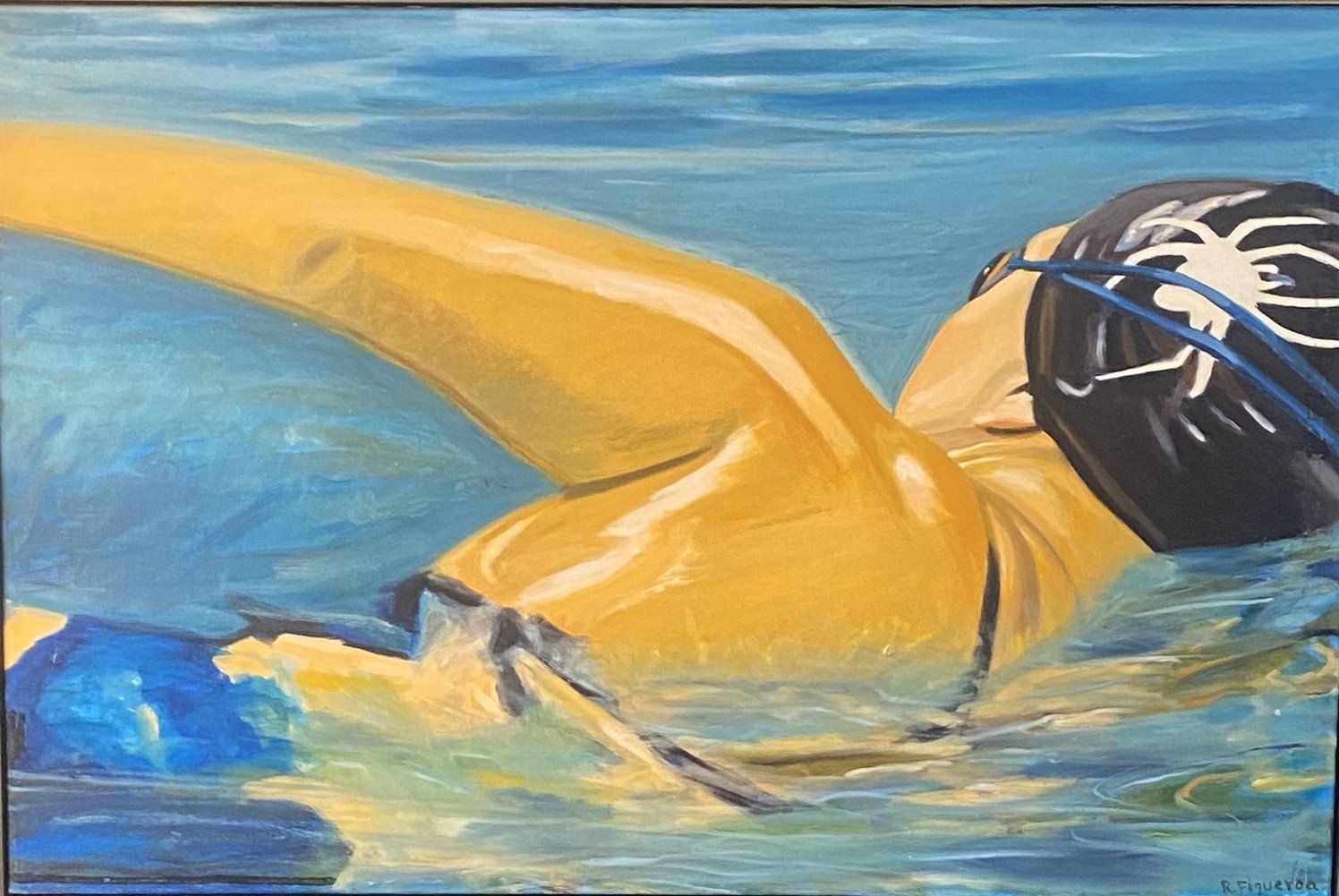"Swimmer 1" 24"x36" Oil on canvas (Sold)
