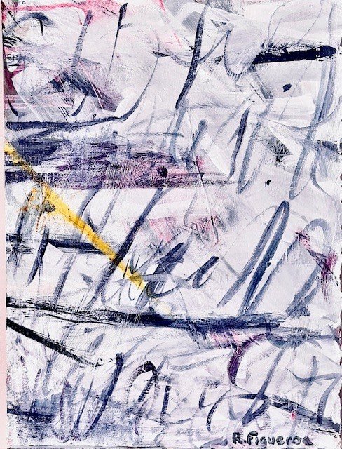 "Ecstasy" Acrylic on paper 11"x8"