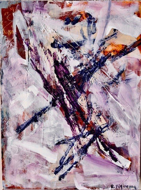 "Symphony" Acrylic on paper " 11"x8"