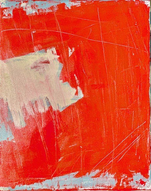 "Red 1" Acrylic on paper " 11"x8"