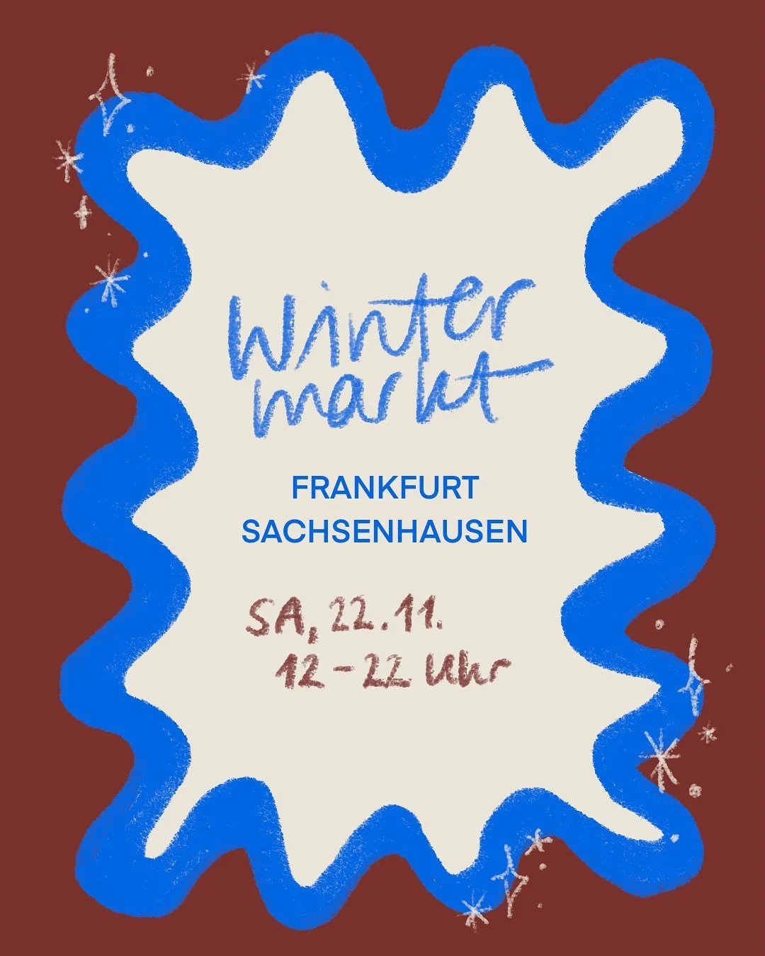 Diesen Samstag (22.11.) bin ich in Frankfurt-Sachsenhausen auf dem sch&ouml;nen Wintermarkt von @hoppenworthundploch mit Karten, Freundeb&uuml;chern und kleinen feinen Geschenkideen. Ich bin von 12-16:30 Uhr da, aber es gibt auch danach noch leckere 