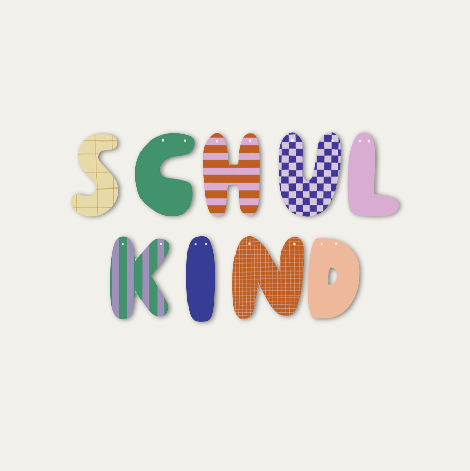 Schulkind Girlande