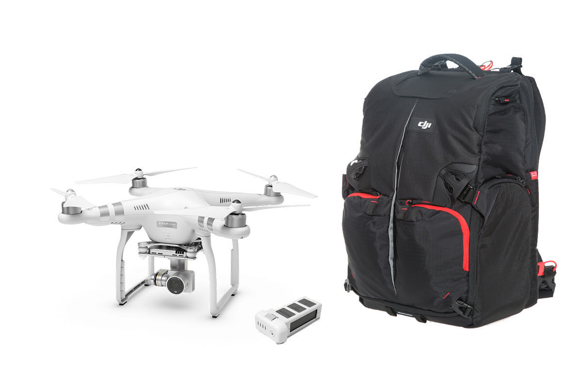 Phantom 3 Advanced with Extra Battery and Phantom Backpack