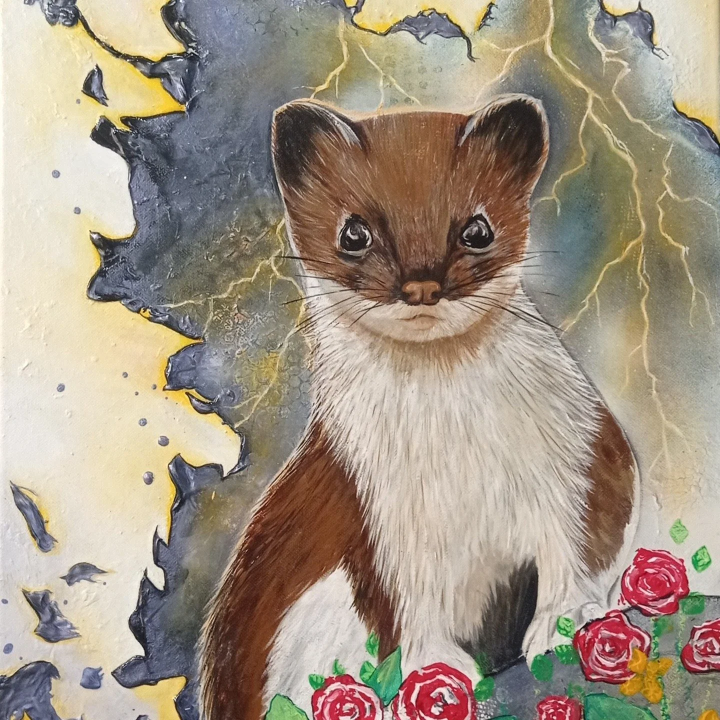 L&rsquo;histoire de ce tableau c&rsquo;est celle de @nicornitho , un photographe animalier talentueux. Il a cr&eacute;&eacute; une association @meso_micro_mamm qui a pour objectif de mieux connaitre et prot&eacute;ger les m&eacute;so et micro mammif&