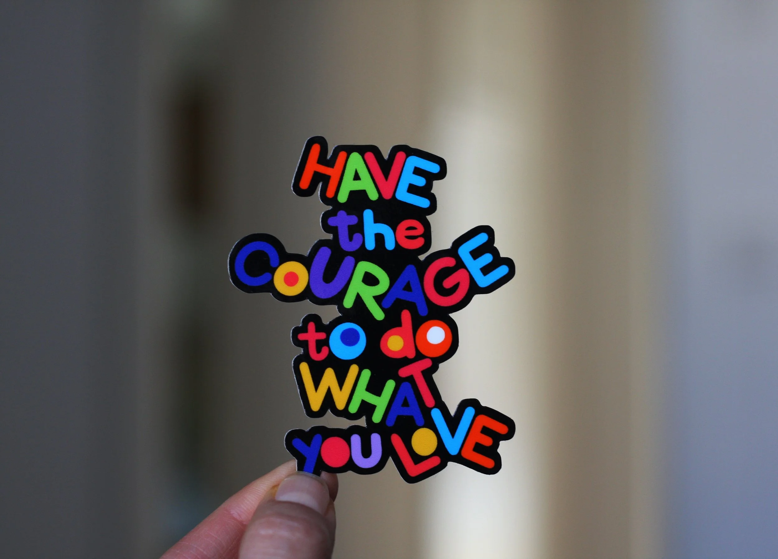 courage sticker