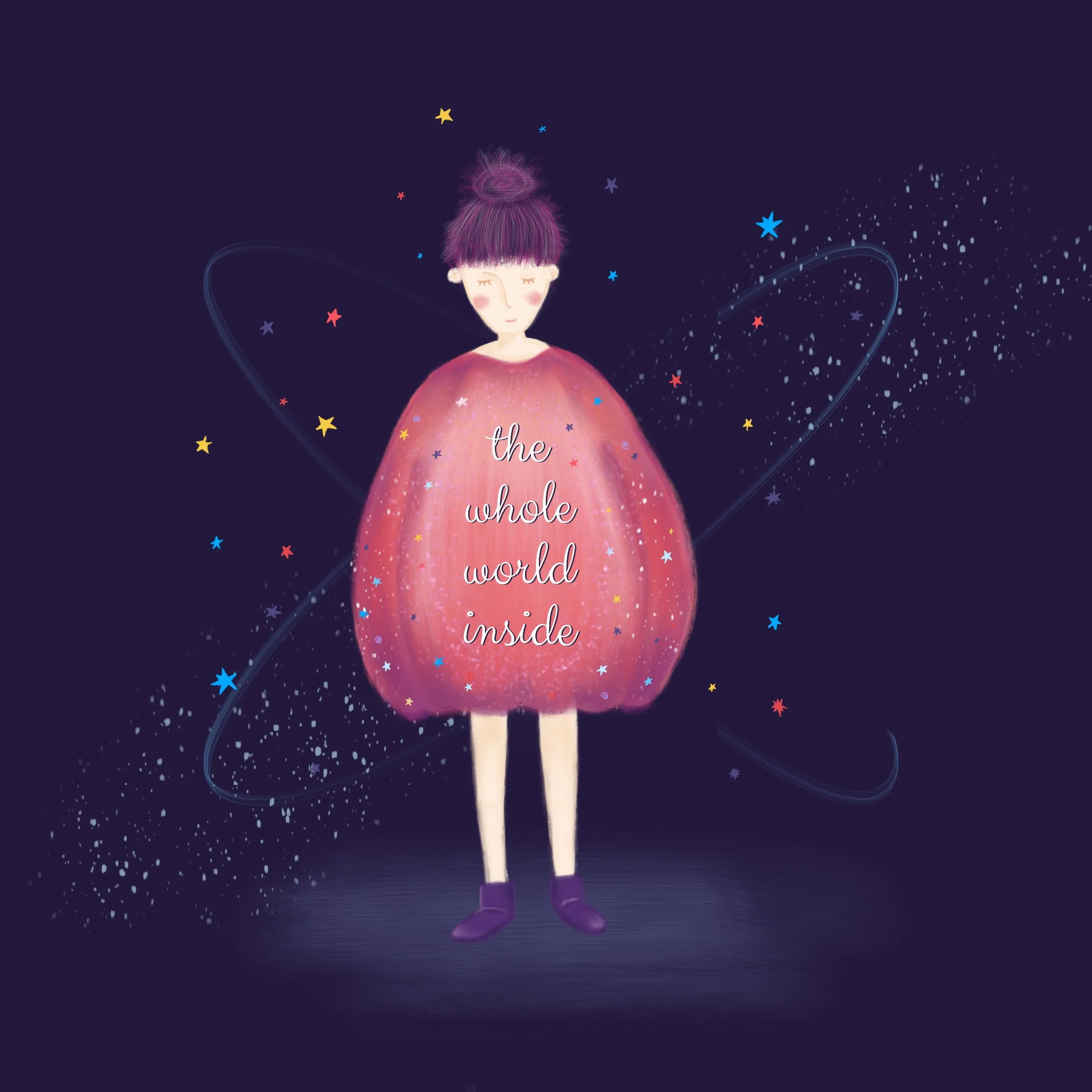 girl in a big sweater