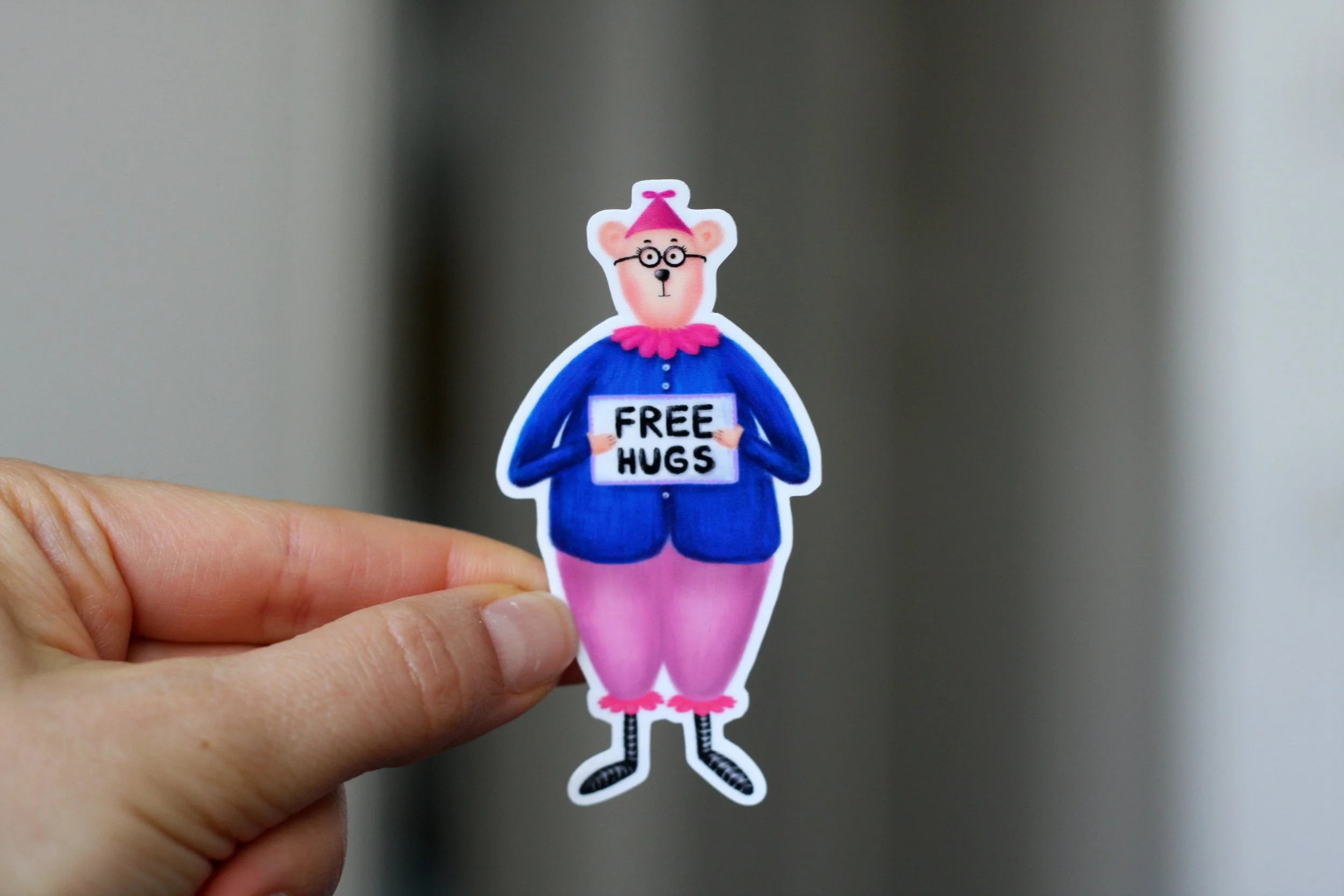 free hugs sticker