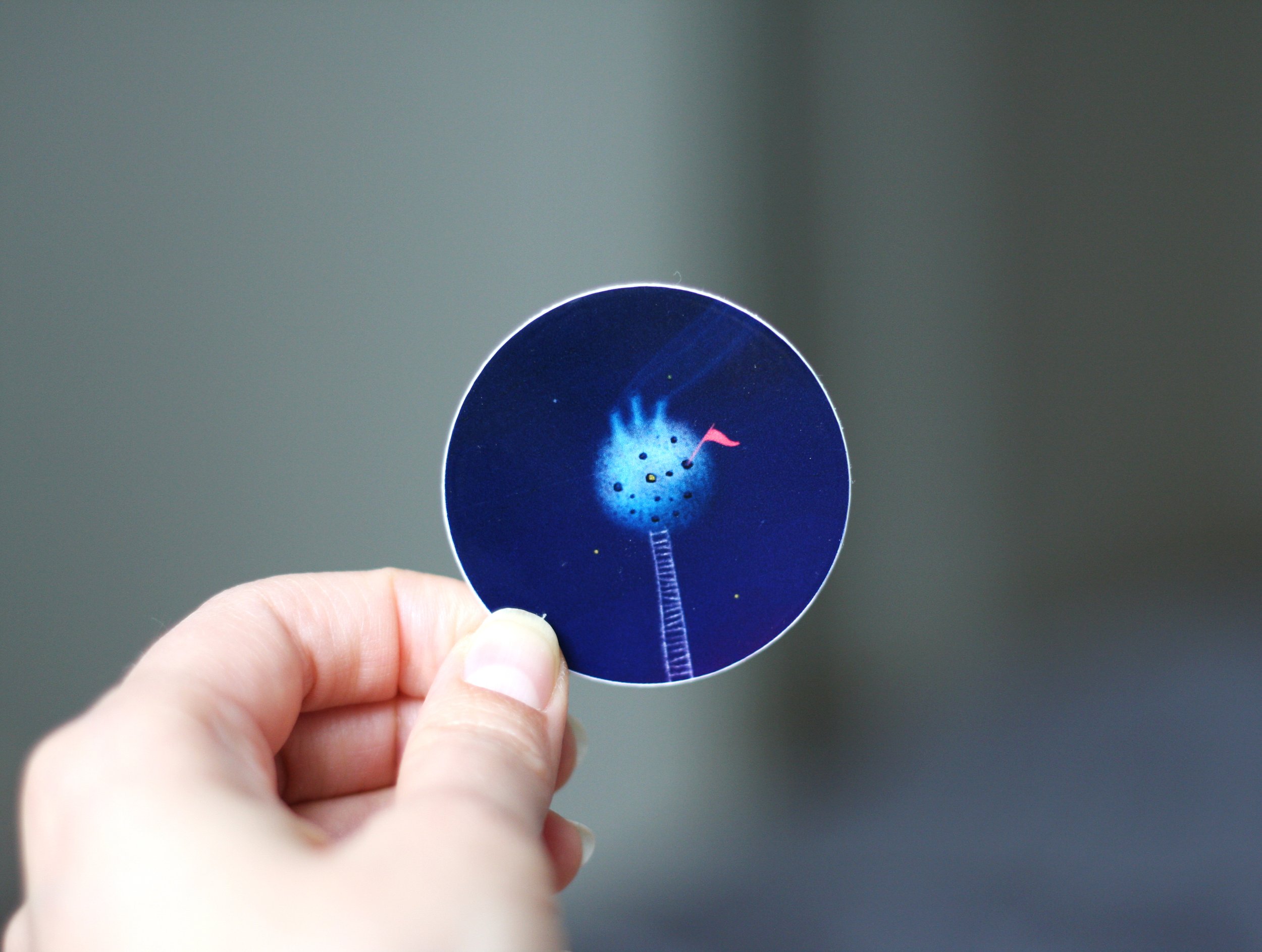 Planet vinyl sticker