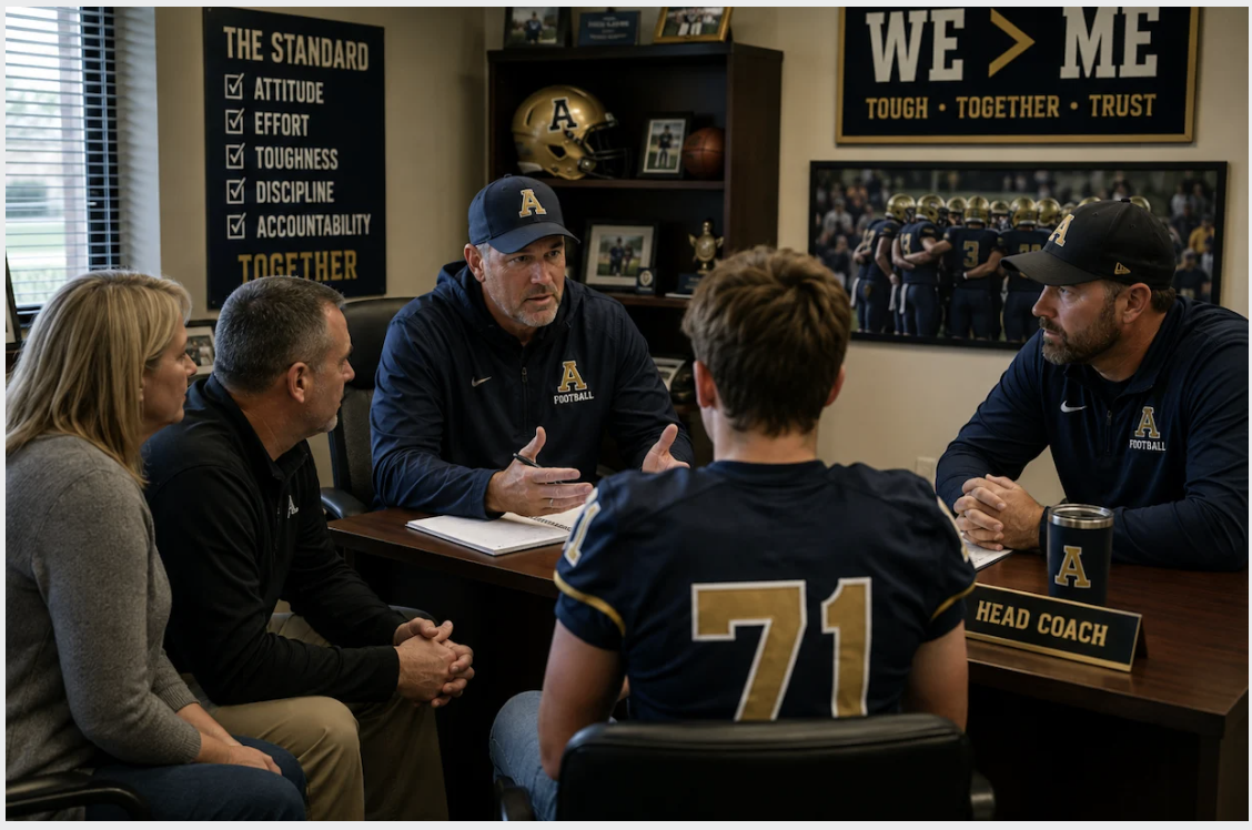 “coach, I’m pulling my son from football.”
