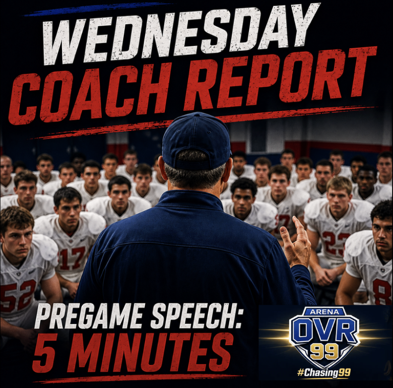 The Pregame Speech I’ll Give Tomorrow…