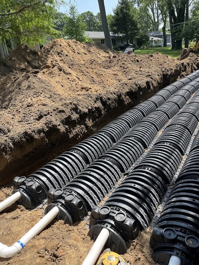 Septic field installation in South Bend