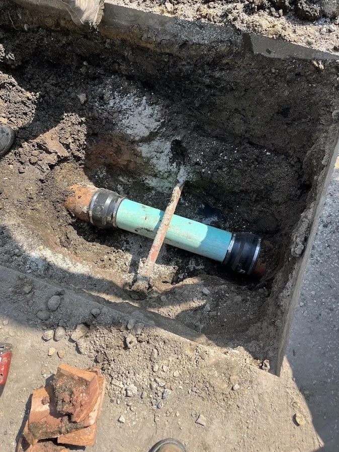 South Bend septic line patch