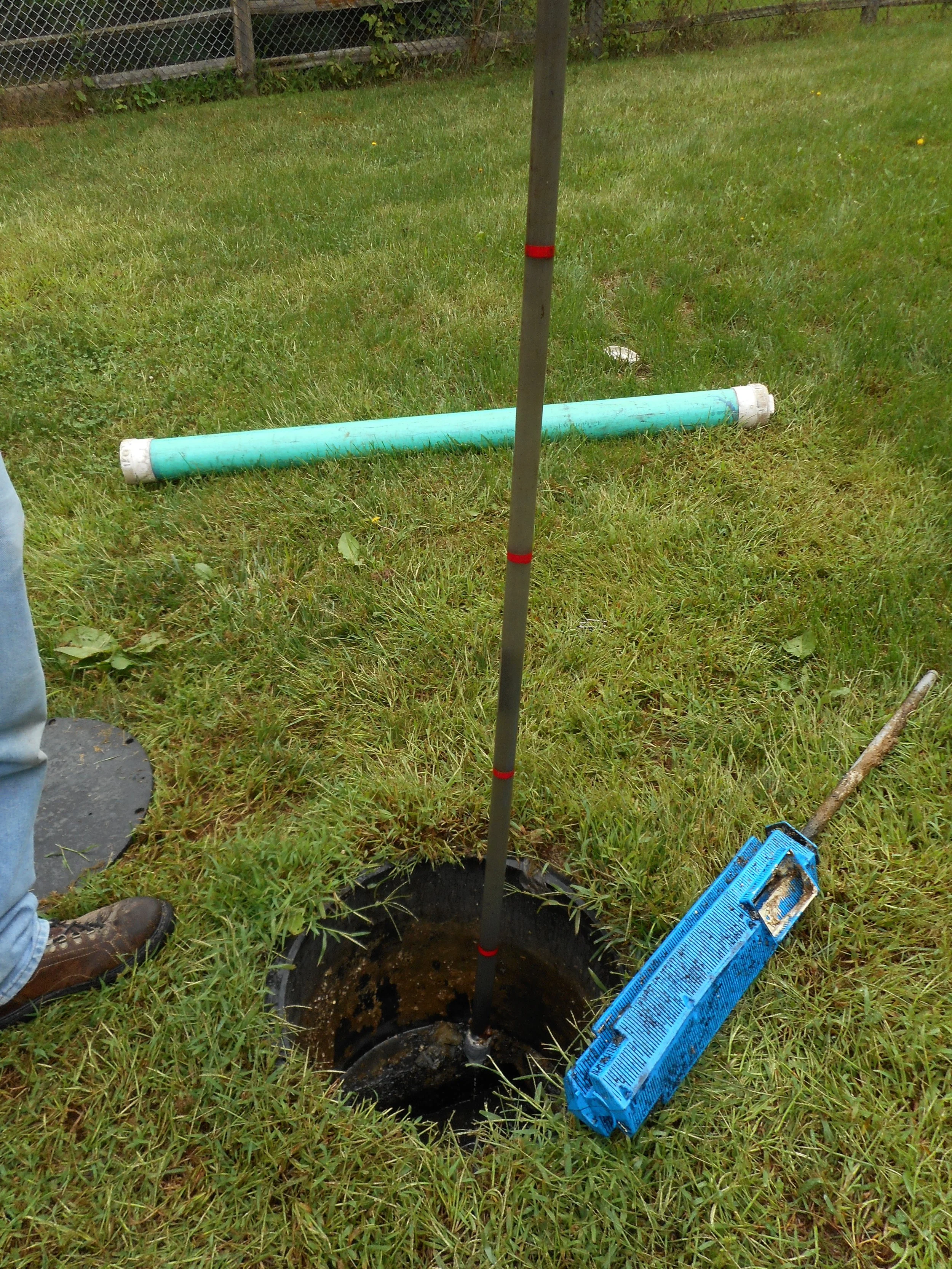 Using our 'Sludge Judge' on a person's home