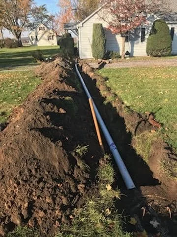 Septic Line install done in Trail Creek