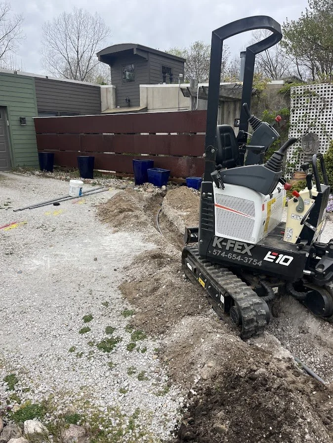 Water line installation in Michigan City