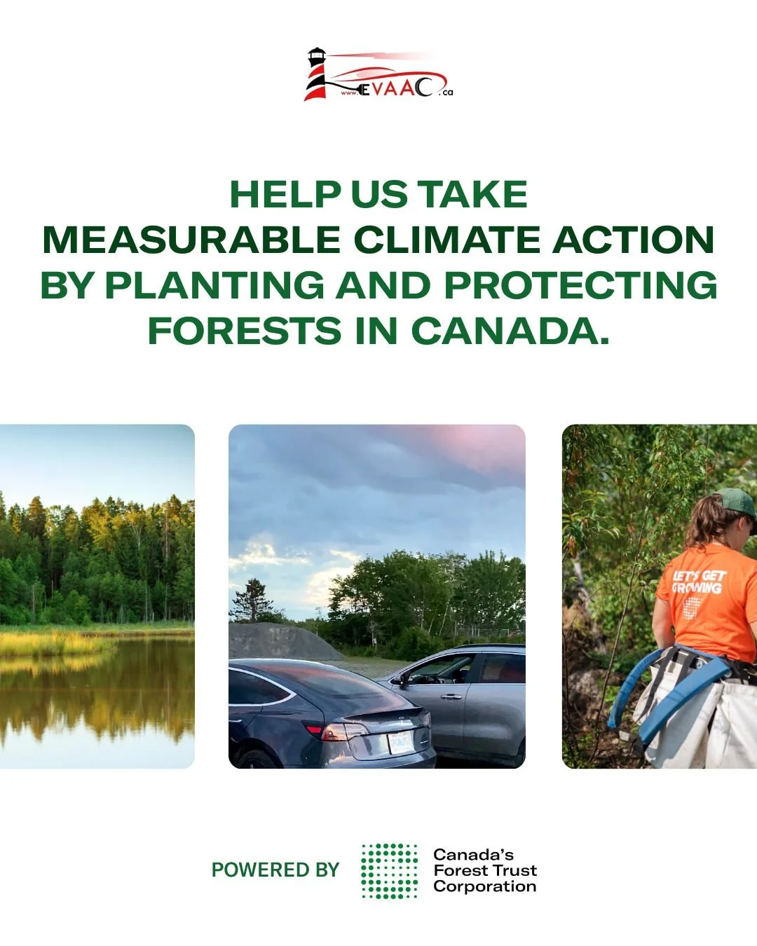 EVAAC and Canada&rsquo;s Forest Trust Corporation are proud to launch the EVAAC Smart Forest&trade;. This is a bold step in accelerating EVAAC's core mission, to support the broader sustainability movement in Atlantic Canada and beyond.

As EV driver
