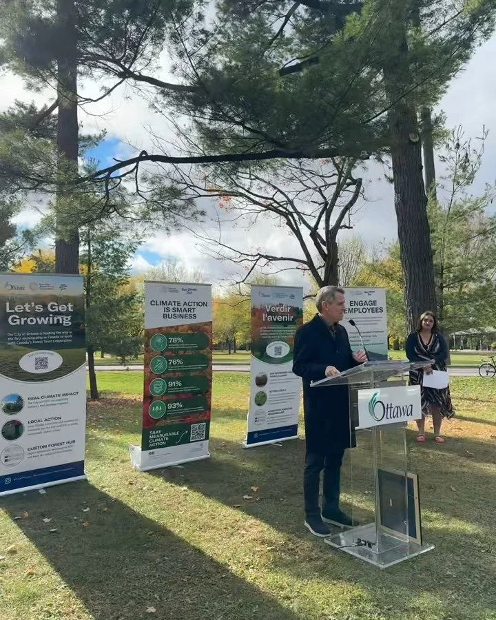 Last Friday October 24th, @canadasforest, @coolclimateclub, and @cityofottawa celebrated the launch of the Let's get growing! &ndash; a city-wide campaign to support the City of Ottawa's treeplanting programs.

We're proud to have @_mayormarksutcliff