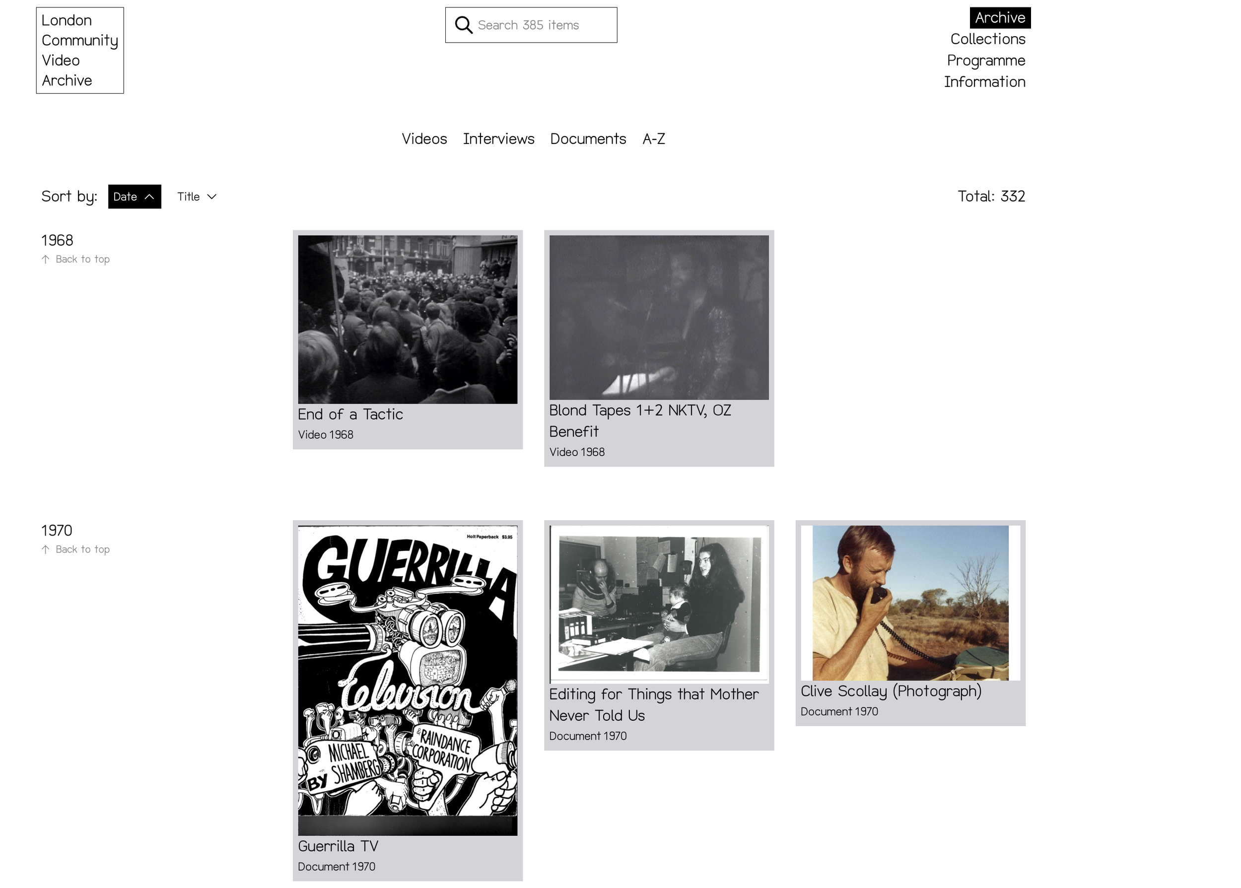 London Community Video Archive (LCVA)