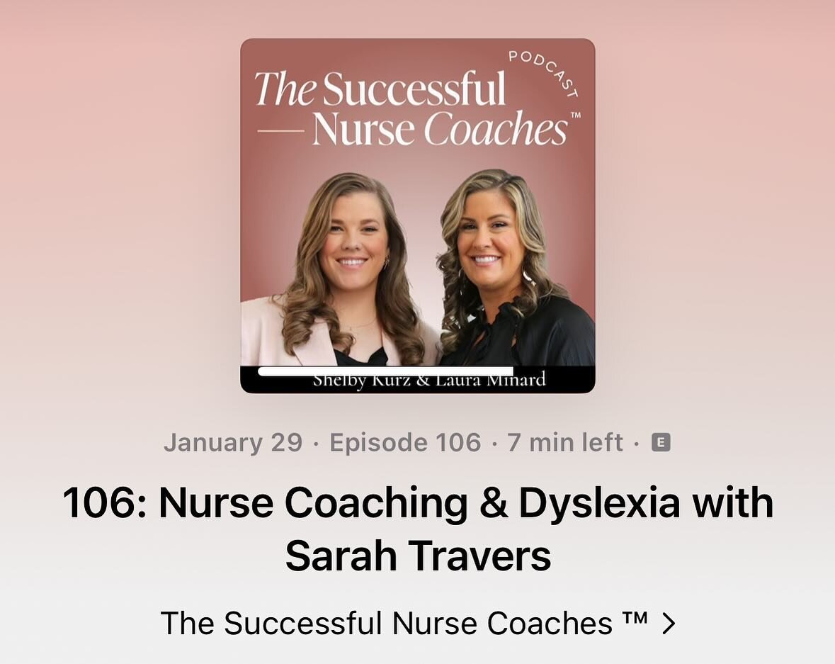 Check out my first podcast interview with @nurse.coach.shelby! It feels so good to be able to open up more about my dyslexia journey. My book will be out in February! @akidsco has been blessing to work with and can&rsquo;t wait to share it with every