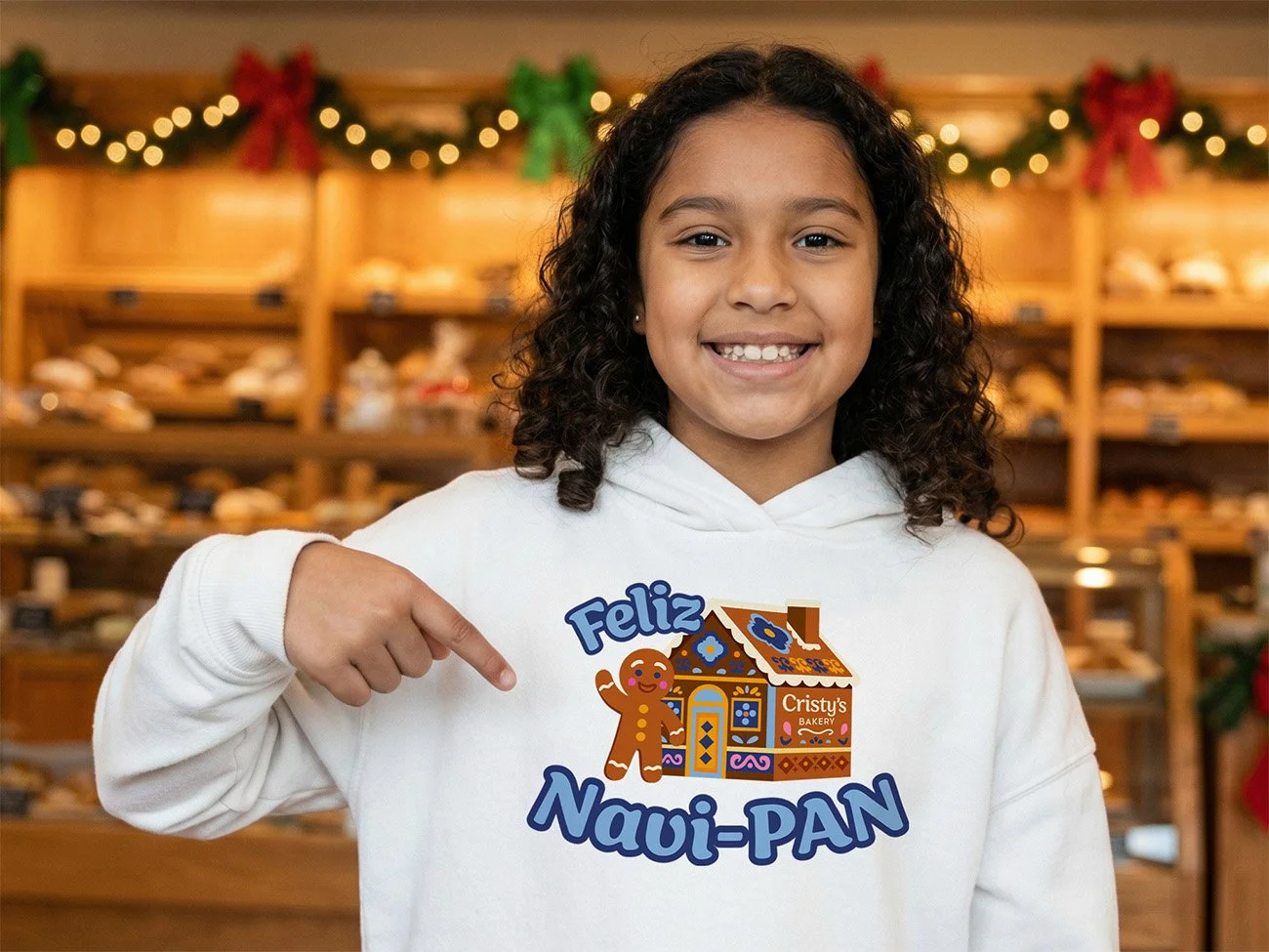 Holiday Illustration for Annual Gingerbread Decorating Event