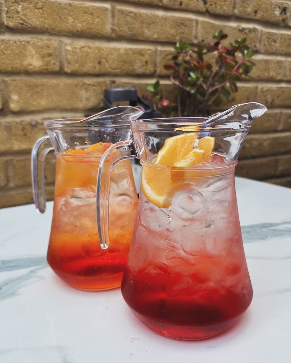 Our signature jugs are available for just &pound;25 each, offering exceptional value for a truly indulgent experience. Choose from our delightful selection of Italian-inspired spritzes:
	&bull;	Aperol Spritz
	&bull;	Campari Spritz
	&bull;	Limoncello 