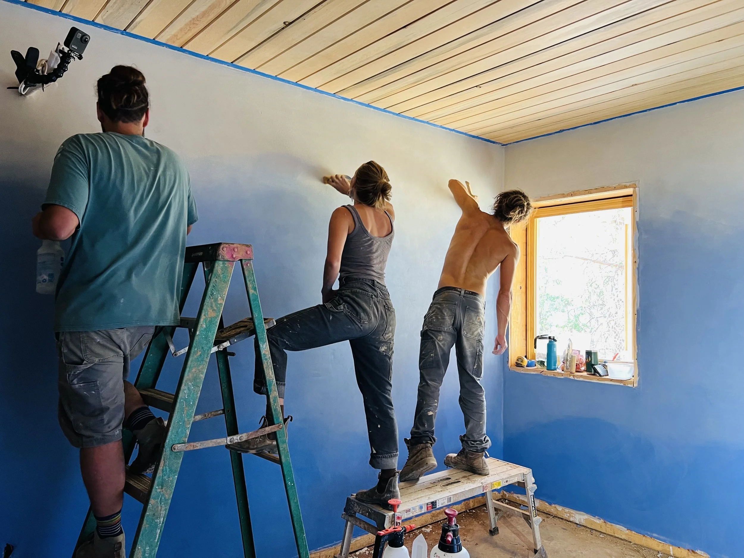 2 blue ombre clay plaster interior walls.jpg